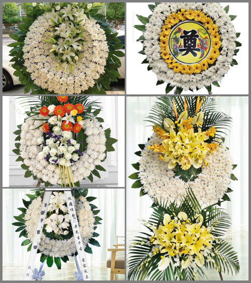 福建南平建瓯市小松镇台尾村花圈速递